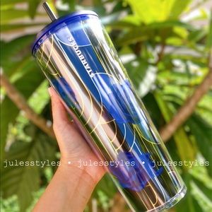 NEW Starbucks Blue Roses Tumbler